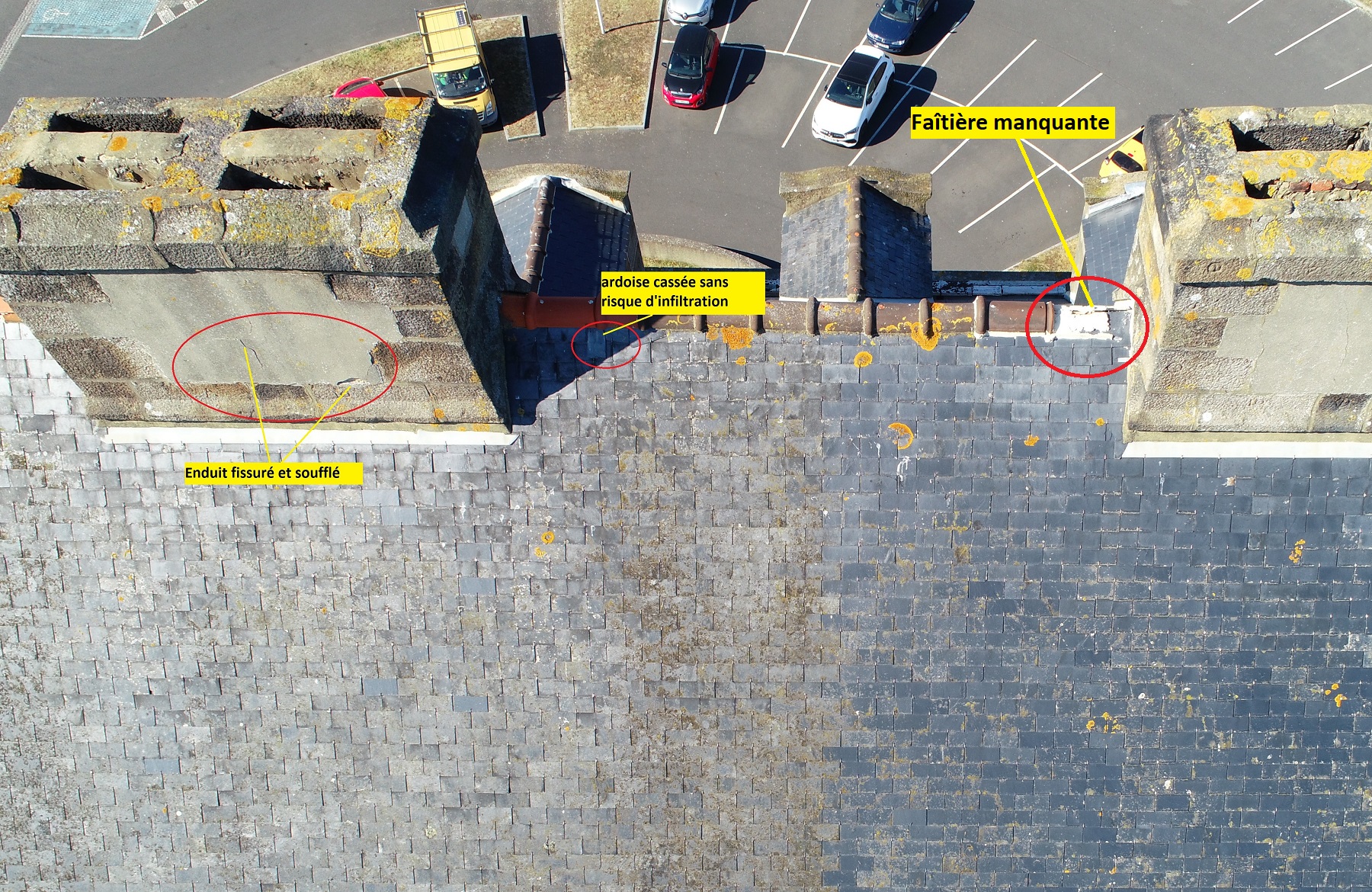 Inspection de Toiture par drone à Granville